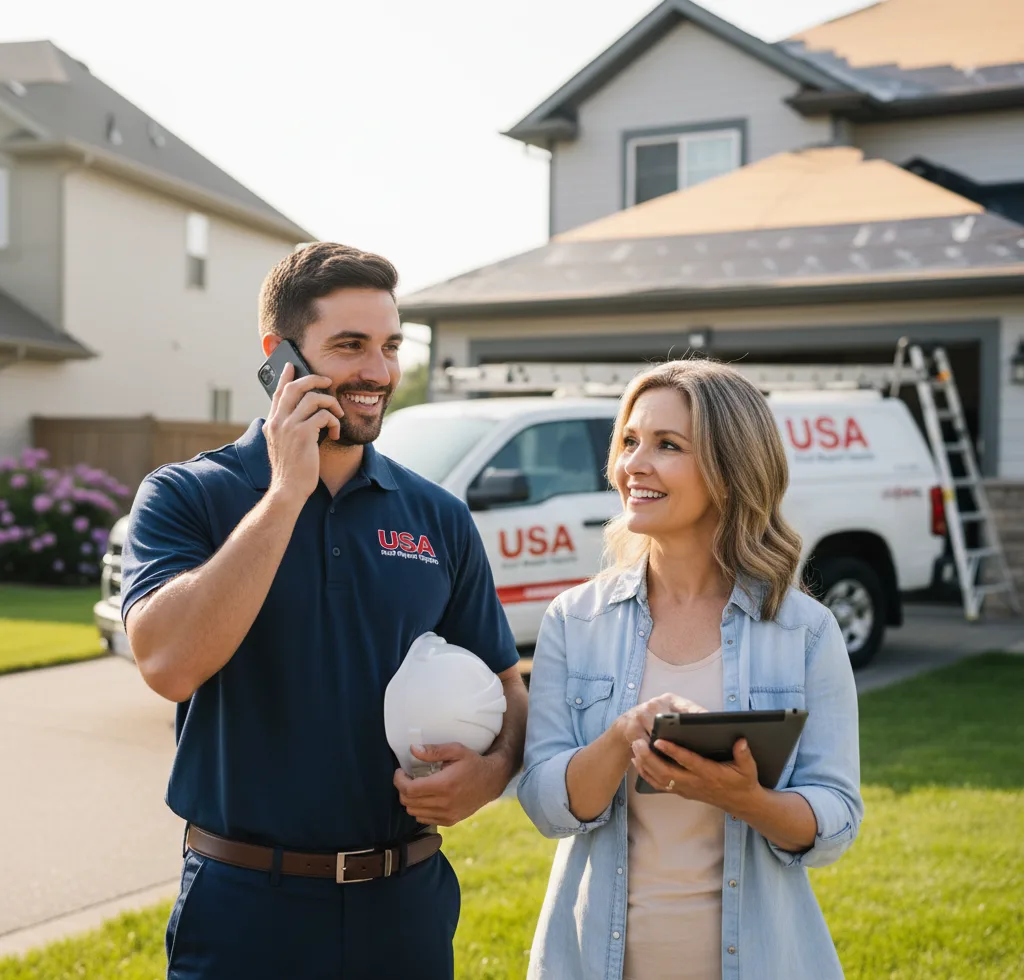 USA Roof Repair Experts customer support in Laotto
